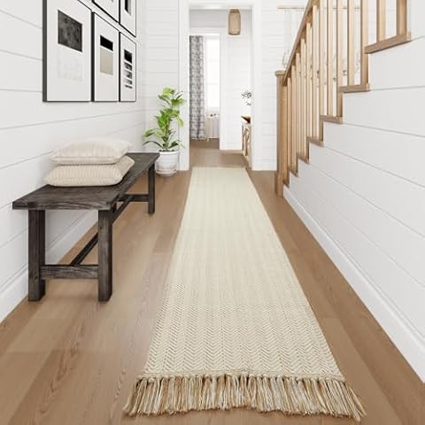LEEVAN Washable Hallway Runner Rug Cover