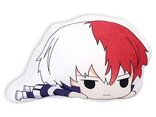 CoolChange Almohada Chibi para los Fans de My Hero Academia | cojín Decorativo con Motivo de Shoto Todoroki Cover