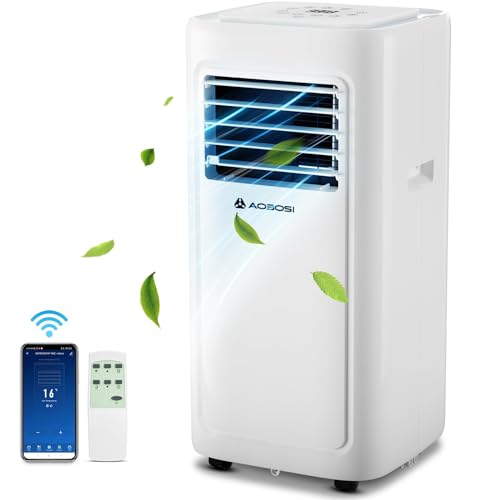 AAOBOSI Portable Air Conditioner, 8000 BTU Portable AC Units for Room up to 182 Sq.Ft, 4-in-1 AC...