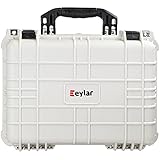 Eylar Hard Gun Case Water & Shock Proof with Foam 16 inch 13 inch 6.87 inch (White)