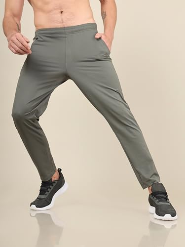 Image of TECHNOSPORT Men's Slim Fit Mid Rise Active Track Pant - (MPOR85-P) Pack of 1