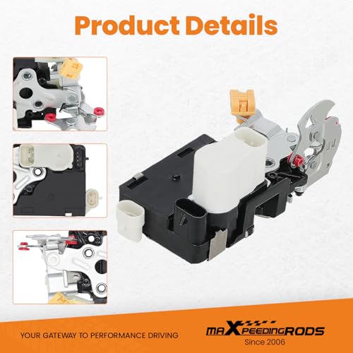 Image of maXpeedingrods 931318, DLA1362, DLA639 Front Left Door Lock Actuator, for Cadillac Escalade ESV EXT Chevy Avalanche Silverado GMC Sierra Yukon XL Replaces 931-318, 15110643, 15053681