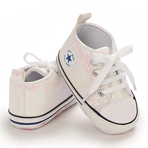 Meckior Infant Baby Boys Girls Canvas Sneaker Soft Sole First Walkers Trainers Lace Up Casual Toddler Shoes #TOP3