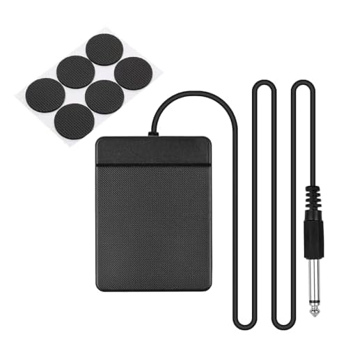 Pedal de Piano Electrónico,Pedal de Sostenido Universal y Conmutador de Pedal de Efecto Momentáneo,Pedal de Interruptor de Pie USB,Pedal de Sustain Universal,con Base Antideslizante