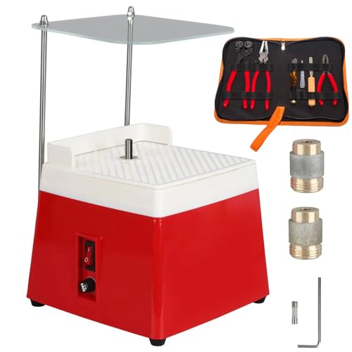Moedor De Vitral, Moedor AutomáTico De Vitral De áGua, Moedor De Vidro PortáTil De 110v Com Broca De Diamante SubstituíVel De 5/8 '+ 1' + Conjunto De Ferramentas De InicializaçãO,Red
