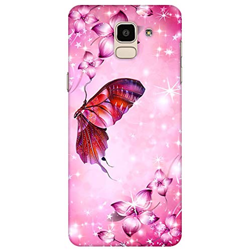 Arvi Enterprise Butterfly And Pink Flower Slim Light Weight Back