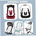Infant Car Seat Insert, Head, Neck and Body Support Infant Stroller Cushion, Fleece Baby Car Seat Washable Mat for Newborn Toddler, Head Support Baby