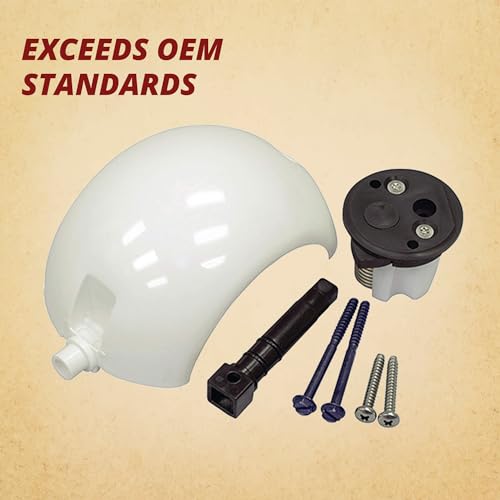 Image of Pellethead Dometic 385318162 Flush Ball & Shaft Assembly Kit for RV Toilets Fits Sealand VacuFlush Traveler Models Replaces 600342537 600342766 9108559136 318162