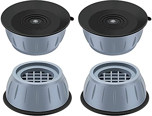 Image of MEXONIC 4Pc Anti Vibration Pads for Washing Machine and Dryer Shock Absorber Noise Cancelling Washer Support Anti Walk Heightening Pads with Suction Cup Feet Prevent Moving Shaking (Standard)