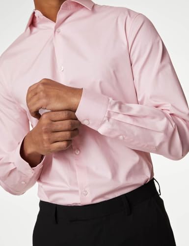 Image of Marks & Spencer Men's Cotton Regular Fit Long Sleeves Shirt