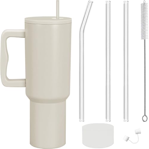 KUPITM6 40oz Tumbler with Straw and Lid, 1182ml Stainless Steel Double Wall Vacuum Insulated Coffee Cup, Travel Mug with Handle, Insulated Water Bottle for Cold & Hot Drinks KUPITM6 40oz Tumbler with Straw and Lid, 1182ml Stainless Steel Double Wall Vacuum Insulated Coffee Cup, Travel Mug with Handle, Insulated Water Bottle for Cold & Hot Drinks