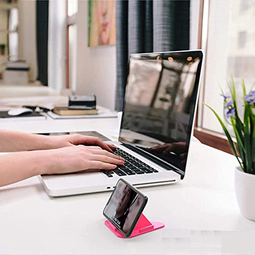 Image of Kelso Universal Portable Three-Sided Pyramid Shape Mobile Phone Holder Stand - Anti-Slip Triangle Design Desktop Stand for Smartphones - Lightweight Phone Stand (Pack of 10)