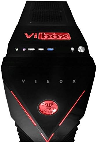 Vibox Sharp Shooter Package 7 Gaming PC - with Warthunder Game Bundle, Windows 10, 21.5" HD Monitor, Gamer Headset, Keyboard & Mouse Set (4GHz AMD FX Quad Core Processor, Nvidia Geforce GTX 750 Graphics Card, 1TB Hard Drive, 16GB RAM, Vibox Commando Red LED Case)