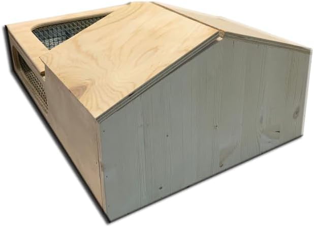 Casetta teca terrario tartarugario casa per taratarughe tartaruga di terra rettili recinto recinzione gabbia trasportino 80x50x25h
