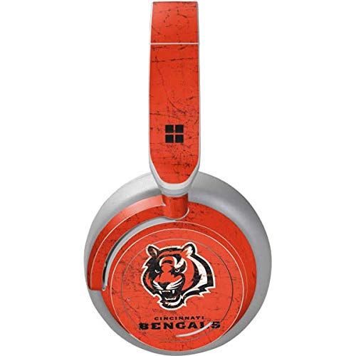 Skinit Decal Audio Skin Compatible with Surface Headphones - Officially Licensed NFL Cincinnati Bengals - Alternate Distressed Design