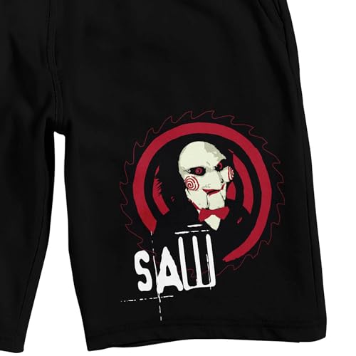 Bioworld Saw Jigsaw Bullseye Men's Black Sleep Pajama Shorts2