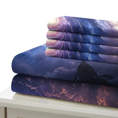 Vortex cosmique 3d imprimé drap de couette haute fidélité visuelle en microfibre - 7