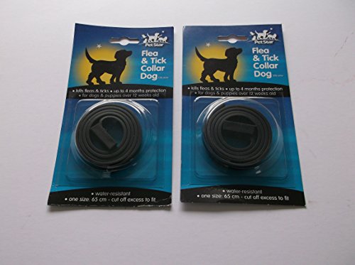 2 x Pet Star Dog Flea & tick collari = 8 mesi