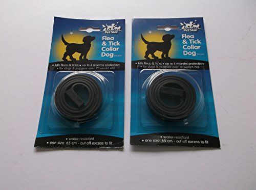 Price comparison product image 2 x Pet Star Dog Flea & Tick Collars = 8 Months Proctection