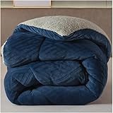 Manta de forro polar súper suave de franela de doble cara con peso de invierno, calidez gruesa y ultra suave, cómoda, ideal para otoño, primavera e invierno, 150 x 200 cm, 2,5 kg
