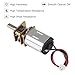 XIITIA 2pcs DC 3V-6V Mini N20 Gear Motor Slow Speed Full Metal Gearbox with Terminal for Smart Car DIY RC Toys