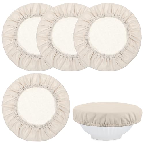Opiniones y reviews de Cuenco para masas para comprar online. 39 Oruola - Paquete de 4 fundas de tela para tazones a prueba de pan, fundas reutilizables para cuencos de masa madre, funda elástica a prueba de pan de algodón reutilizable, se...