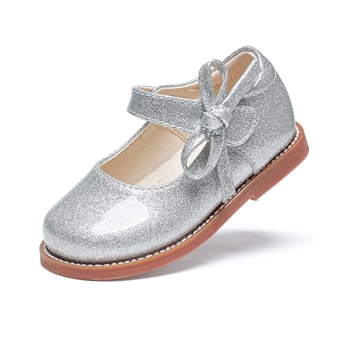 Image of PHIRAMIN Toddler Girl Mary Jane Student Oxford Shoes-Little Girl School Uniform Shoes for Wedding Party