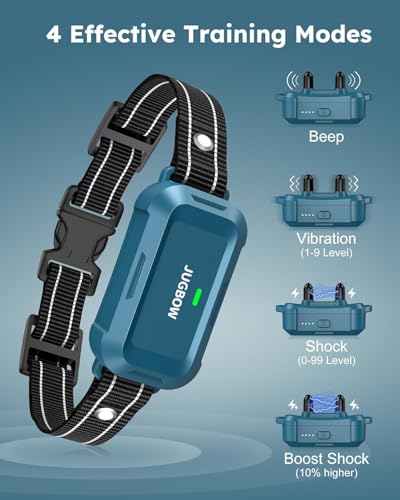 Jugbow Dog Shock Collar - 4200FT Dog Training Collar with Remote, IPX8 Waterproof Electric Collar with 4 Training Modes, Security Lock, Rechargeable e-Collar for Dogs 10-120lbs - Image 3