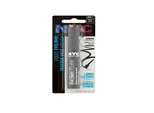 New York Color Liquid Eyeliner, Black [887A] 0.17 oz (Pack of 4)