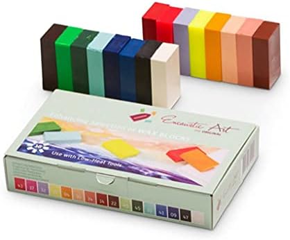 Encaustic Art Wax Blocks Enhancing Selection 16 Assorted Colors