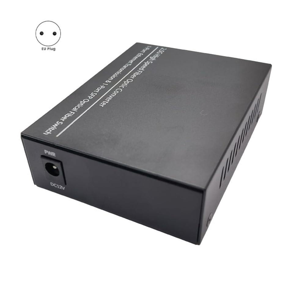 2,5G Glasfaser-Medienkonverter, Gigabit-SFP-Transceiver, 1000 Mbit/S, Kompatibel mit Gängigen E/GPON EU-Steckern