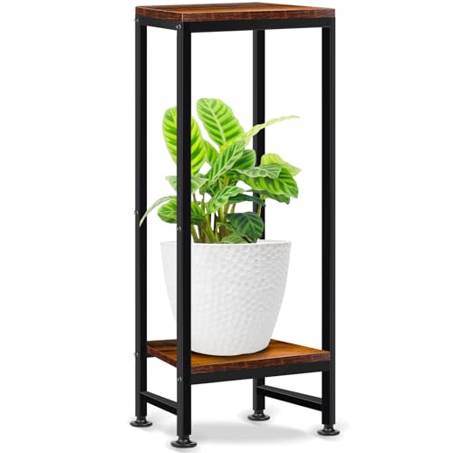 2 Etagen Blumenständer Pflanzenständer, 77cm Pflanzenregal Pflanzen Eckregal, Blumenregal...