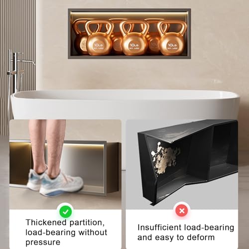 Étagère de salle de bain LED intégrée pour optimiser les petits espaces