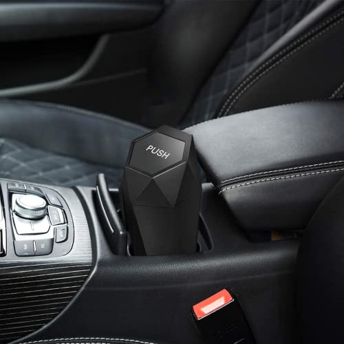Inovare Designs Compact Cup Holder Trash Can With Lid - Perfect For Cars, Suvs, Tesla - Stylish Mini Garbage Bin & Desk Dustbin - Ideal Auto Accessory Gift For Men, Women - Trending Tiktok Must-Have #TOP2