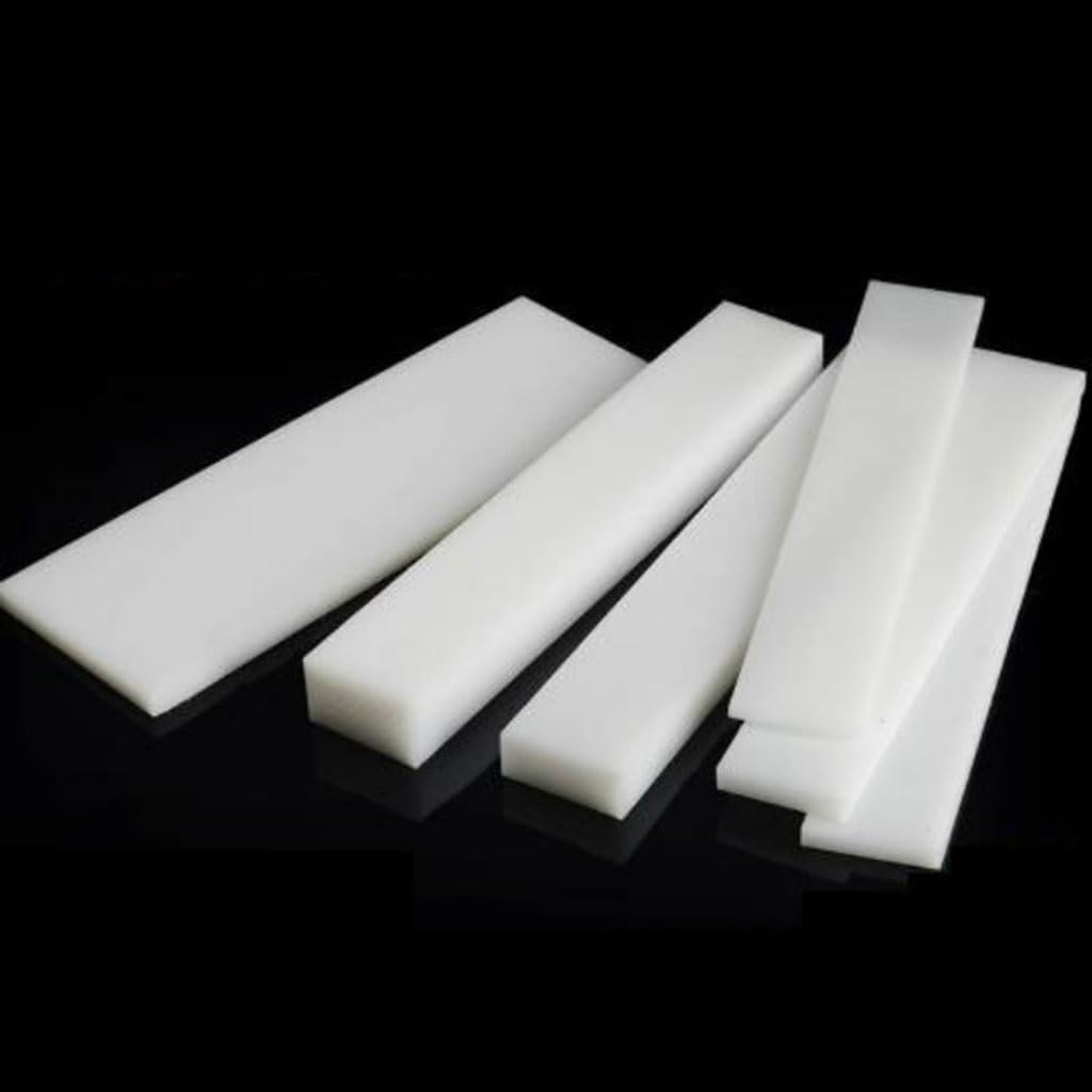 1pcs Length 500mm White Polypropylene Sheet PP Plate Plastic Long Strip Wear-Resistant Plastic Square Bar Flat Bar Thick 3mm - 20mm(6mm)