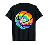Basketball Tie Dye Shirt - Rainbow Trippy Hippie Tee Shirt T-Shirt