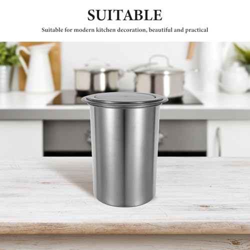Caneca de basura empotrable de acero inoxidable miniatura 3