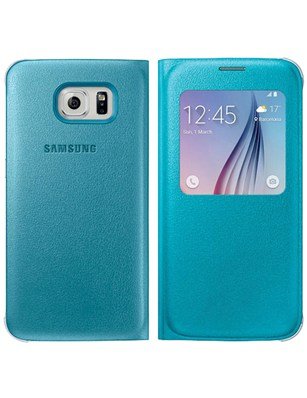 Samsung S-View Flip Cover for Galaxy S6 (Blue)