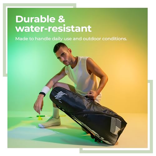 Image of Lifelong Badminton Kit Bag for Men & Women | Dual Compartment, Personal Care Pouch | Water-Resistant, Soft Pads, Adjustable Strap |