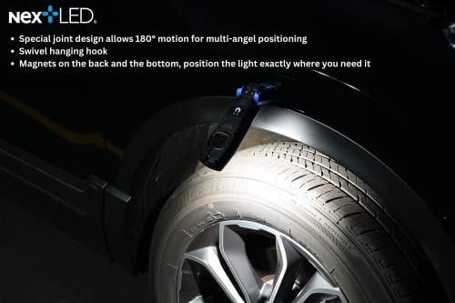 NextLED NT-2040B-3 Handheld Color Matching Auto Detailing Light, 500 Lumen, CRI 97, 3 Color Temperature, 2700/4000/6500K, Car Detailing Light, Paint Correction Light, Detailing Work Light for Swirls