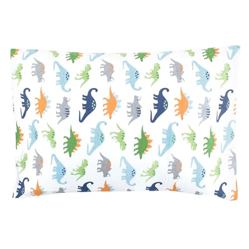 Image of Hudson Baby Unisex Baby Cotton Toddler Pillow Case, Dinosaurs, One Size
