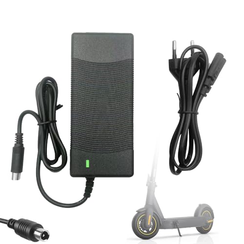 Nzkeuf Chargeur de Trotinette Electrique pour Xiaomi M365, Chargeur Trottinette Xiaomi avec Indicateur de Charge LED, Prise Standard Européenne, Prévenir Les...