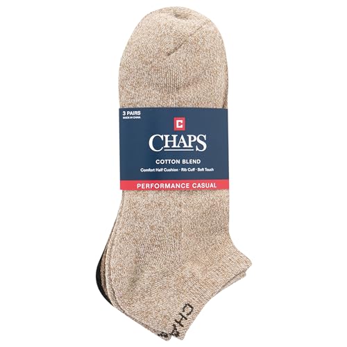 Chaps Men's Marl Low Cut Dress Socks - 3 Pair Pack - Casual Assorted4
