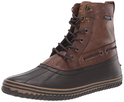 Sperry Mens Huntington Duck Boot Boots, Brown/Dk Brown, 10.5