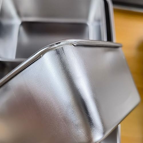 Pudełko na przyprawy do grilla ze stali nierdzewnej z pokrywą, 6-siatkowy pojemnik na przyprawy do kuchni do grillowania srebrnych przypraw