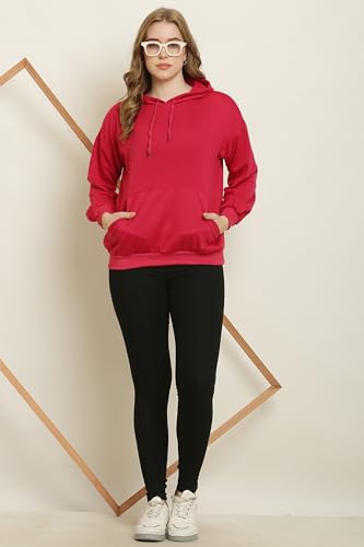Image of CANIDAE Women's Sweatshirt & Hoodies, Fleece Material Full Sleeves, Women Winter Wear, Hooded Neck Regular Fit Long Sleeve Womens Sweatshirt || Small to 12XL || Plus Sizes ||