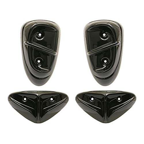 Motodak Carenage-Pad Scoot Replay pour MBK 50 Stunt-Yamaha 50 Slider Noir Brillant (x4)