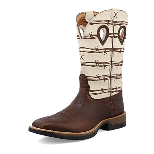 Image of Twisted X Men's 12 inch Elephant Print Tech Western Performance Boot Broad - MXW0008 12 D(M) US