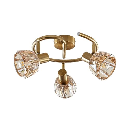 Lindby Deckenlampe Kosta (Modern) in Gold/Messing aus Metall (3 flammig,...