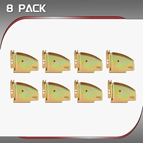 Atptool E Track Wood Beam Socket Fittings,E Track Beam Socket,E-Track Accessories Wood Beam Brackets,Cargo Storage Lumber Bracket For Cargo Control, Shelf Brackets,Cargo Trailer (8) #TOP2